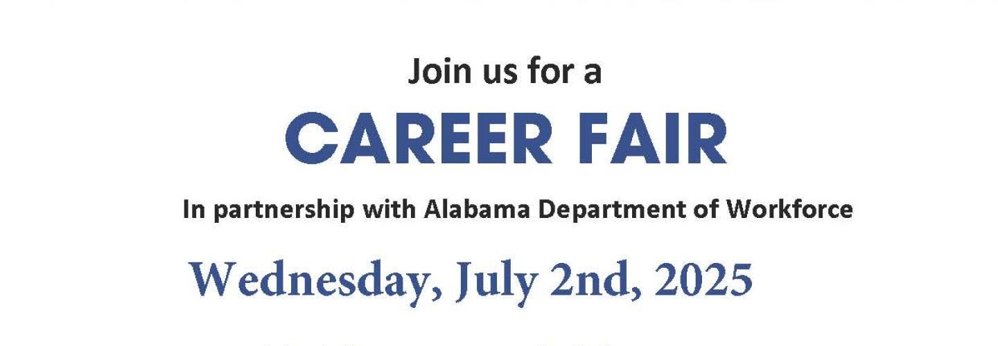 Alabama Workforce Development Career Fair - Troy, Alabama